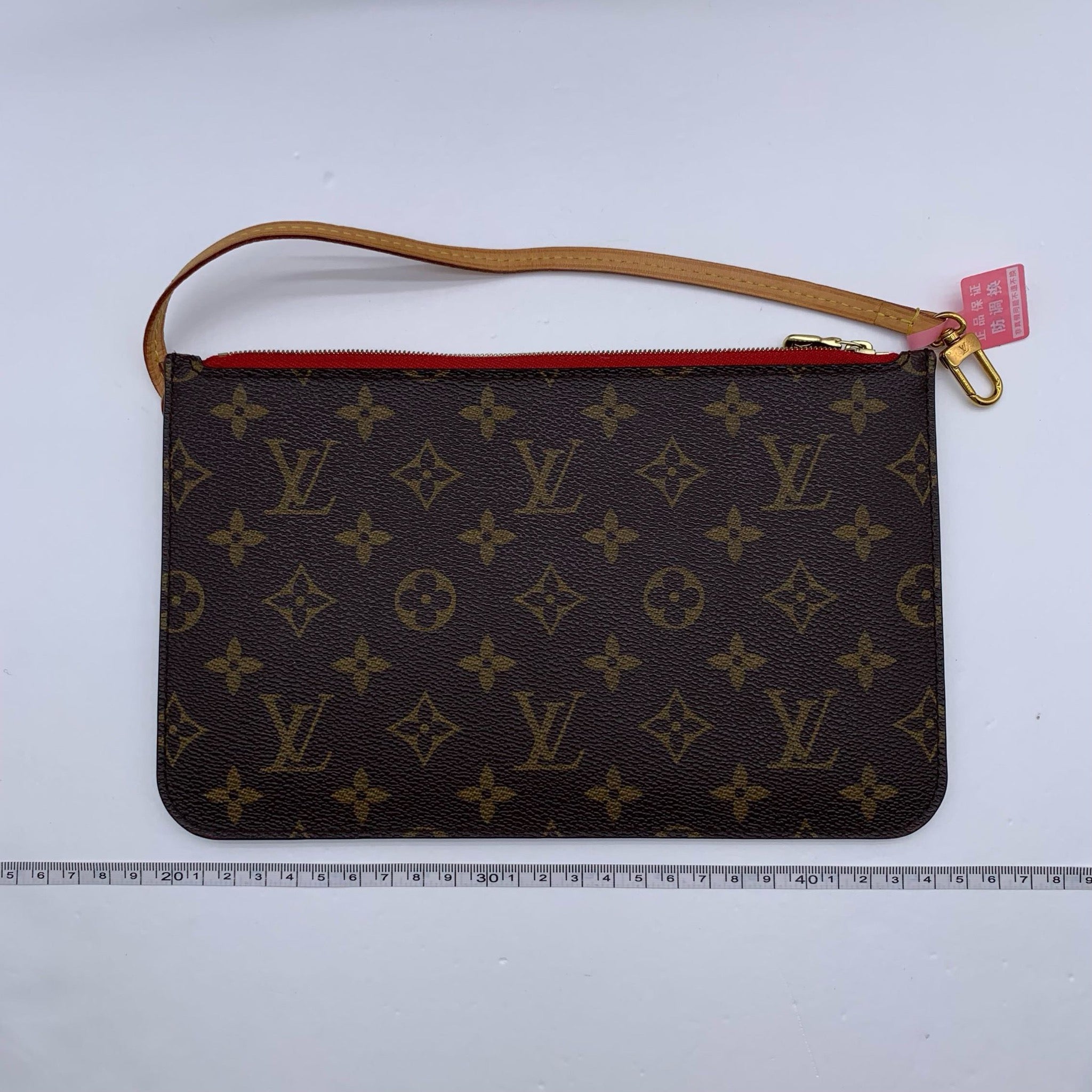 Louis Vuitton Neverfull MM Monogram Red Interior Tote Bag image 7