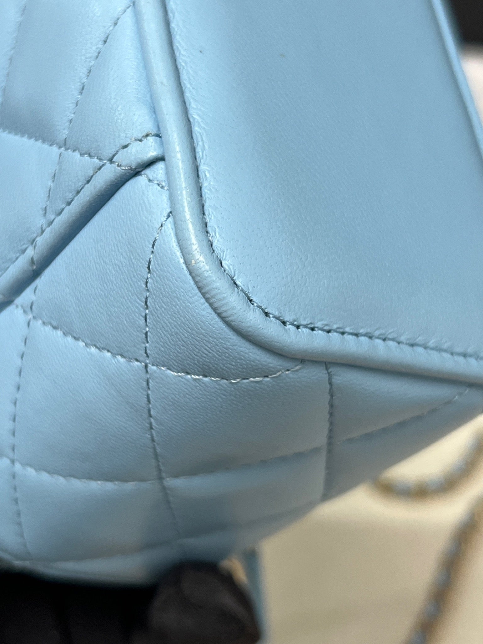 Chanel Blue Vanity Box Bag Light Blue image 7