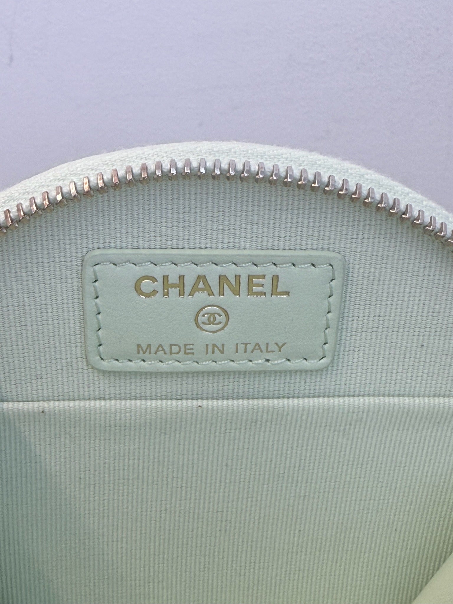 Chanel Apple Green Caviar Leather Round Vanity Bag with Top Handle image 7