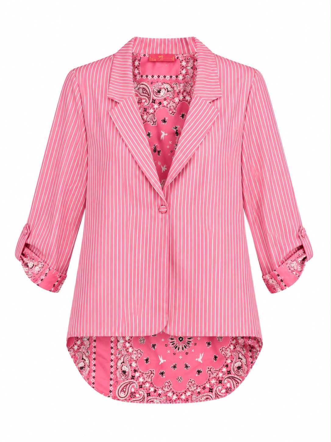 JACKET AVITA PINSTRIPES BANDANA PINK MCL12784