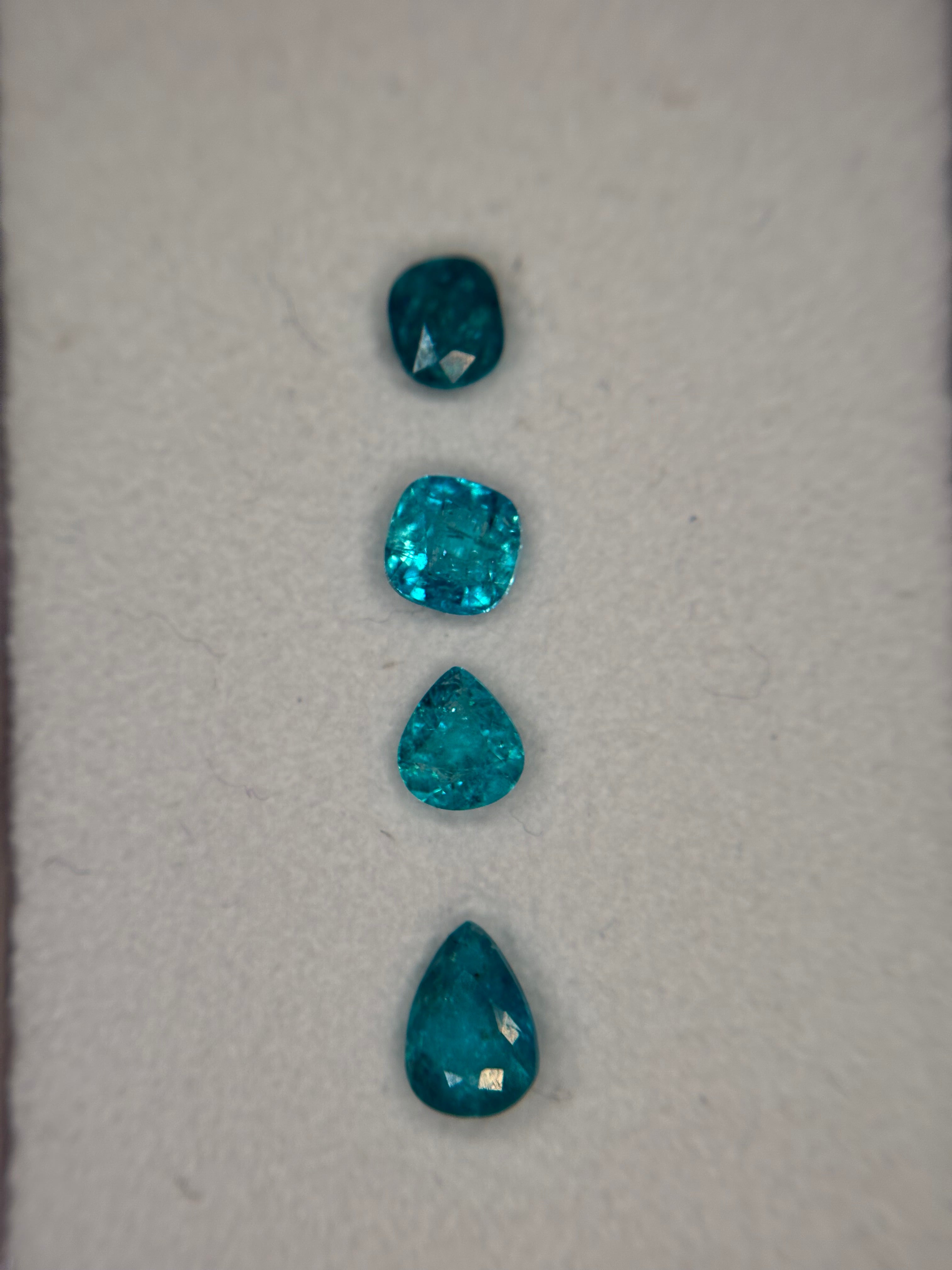 2.13ct Exclusive Windex Blue Paraiba Ethiopia Set 4 pcs  THAIC0698