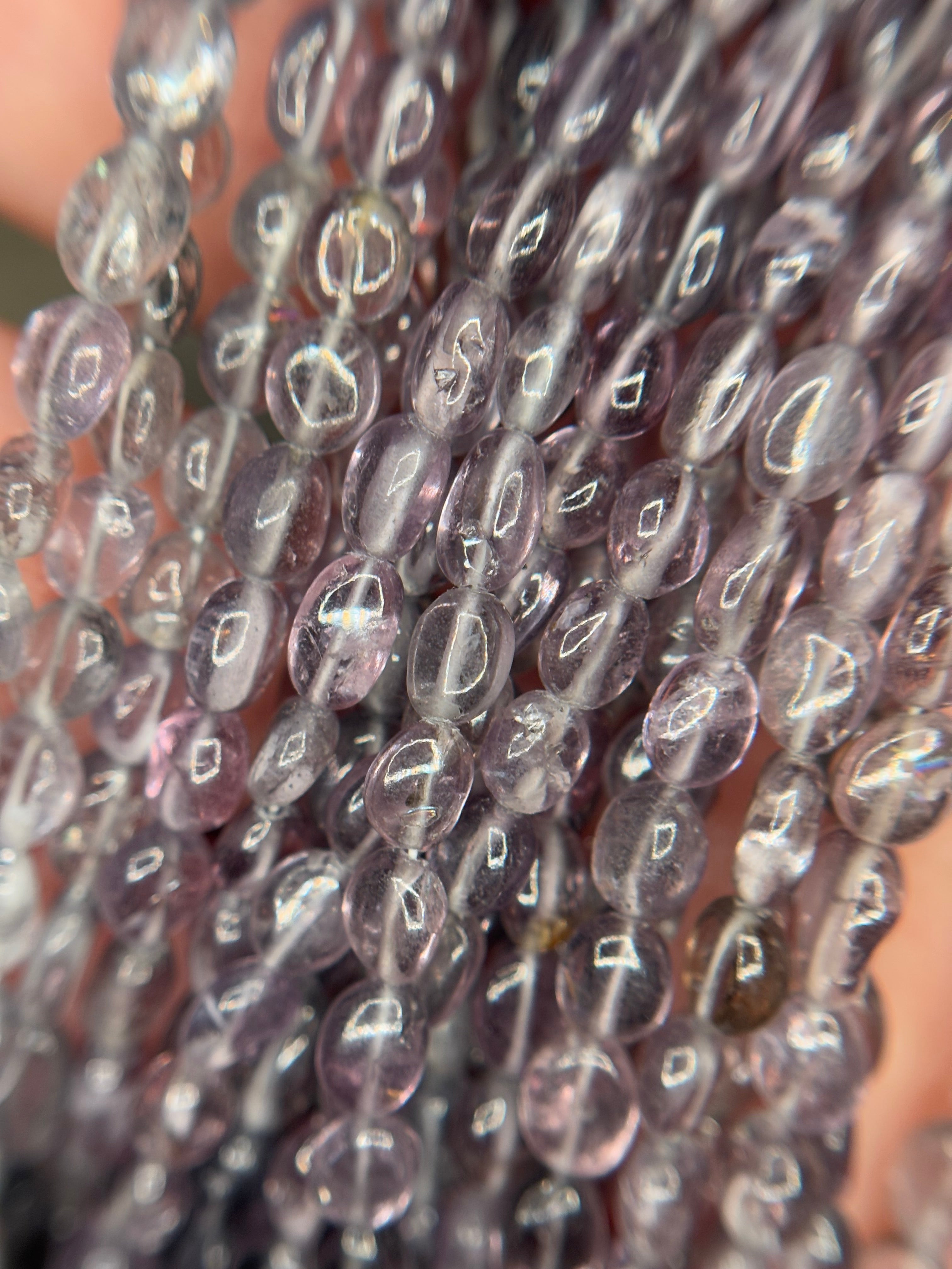 Spinel Silver-Grey 16" (rare, gem quality ) #31 THAIC0402