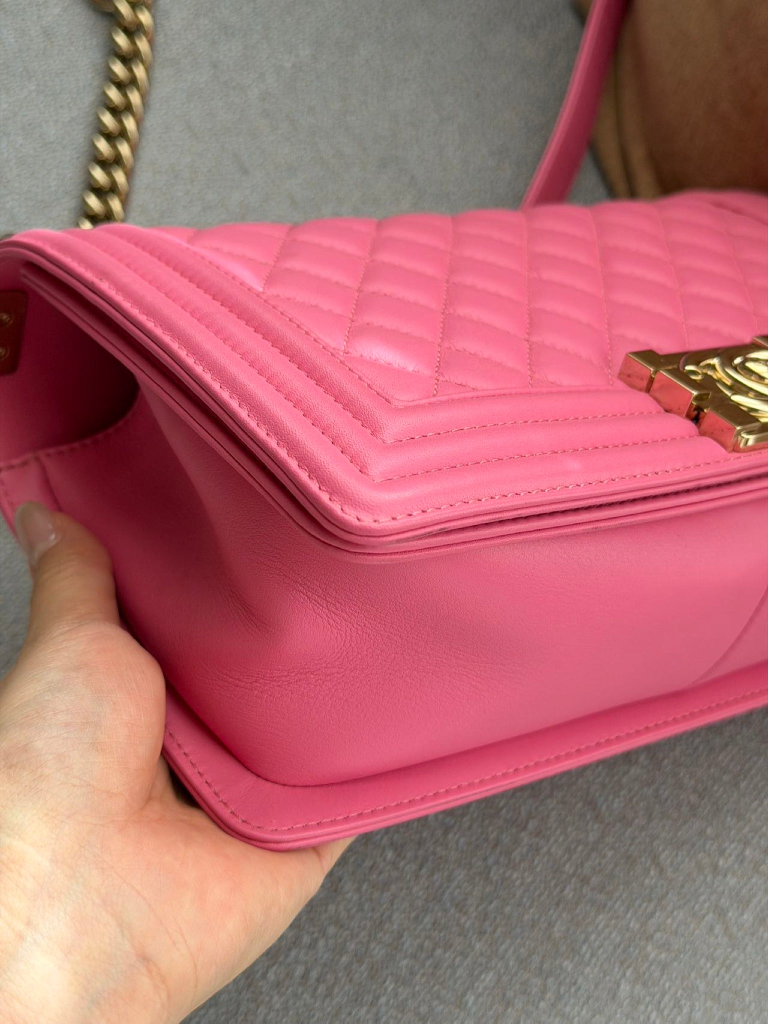 Chanel Boy Flap Bag Pink image 8