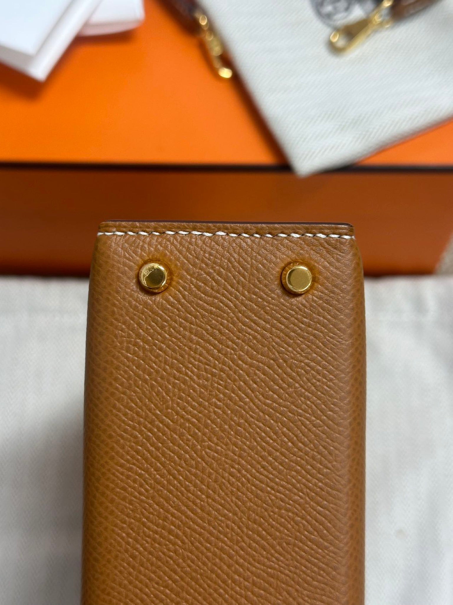Hermès Mini Kelly Gold GHW Stamp C image 8
