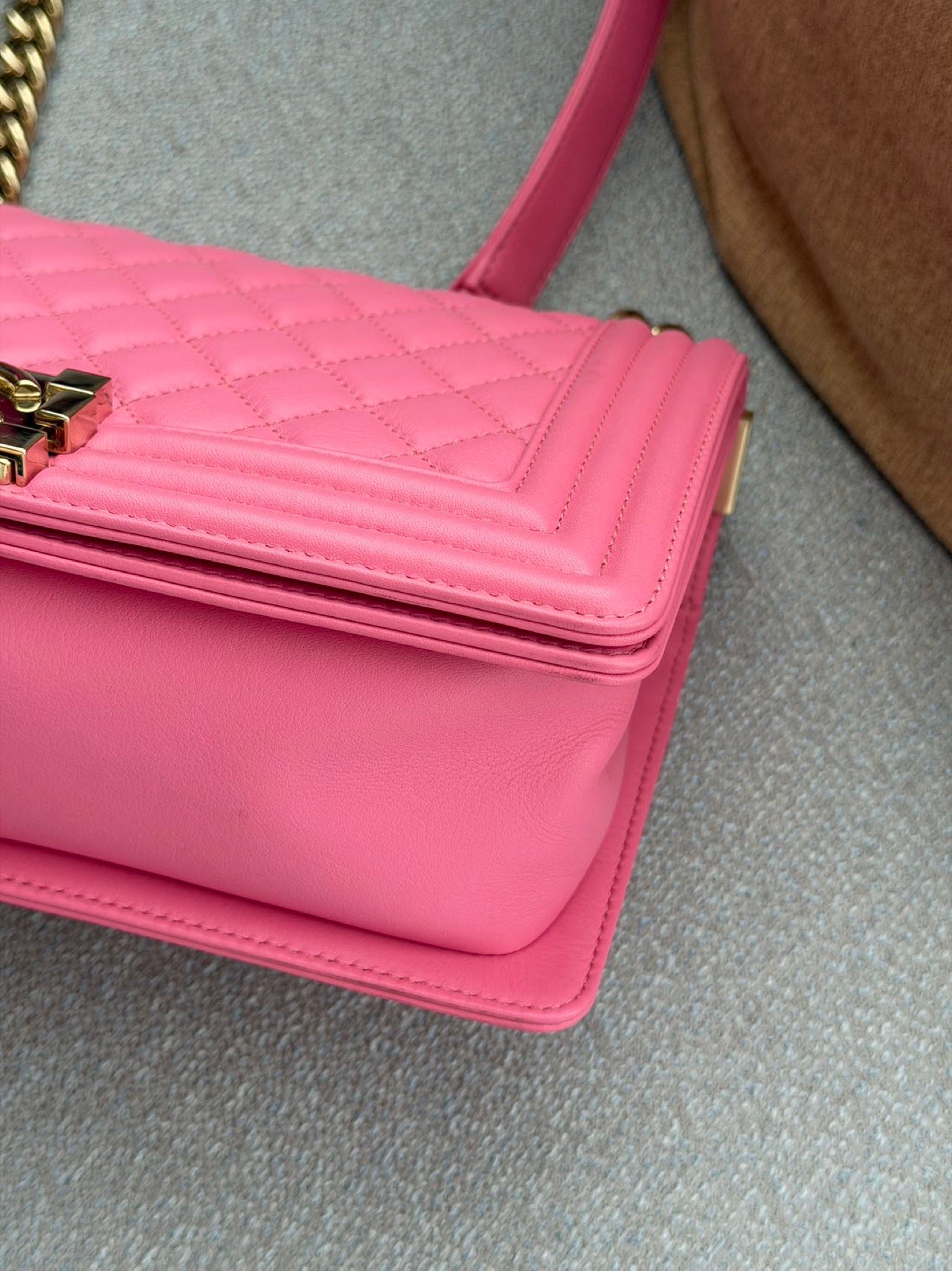 Chanel Boy Flap Bag Pink image 9