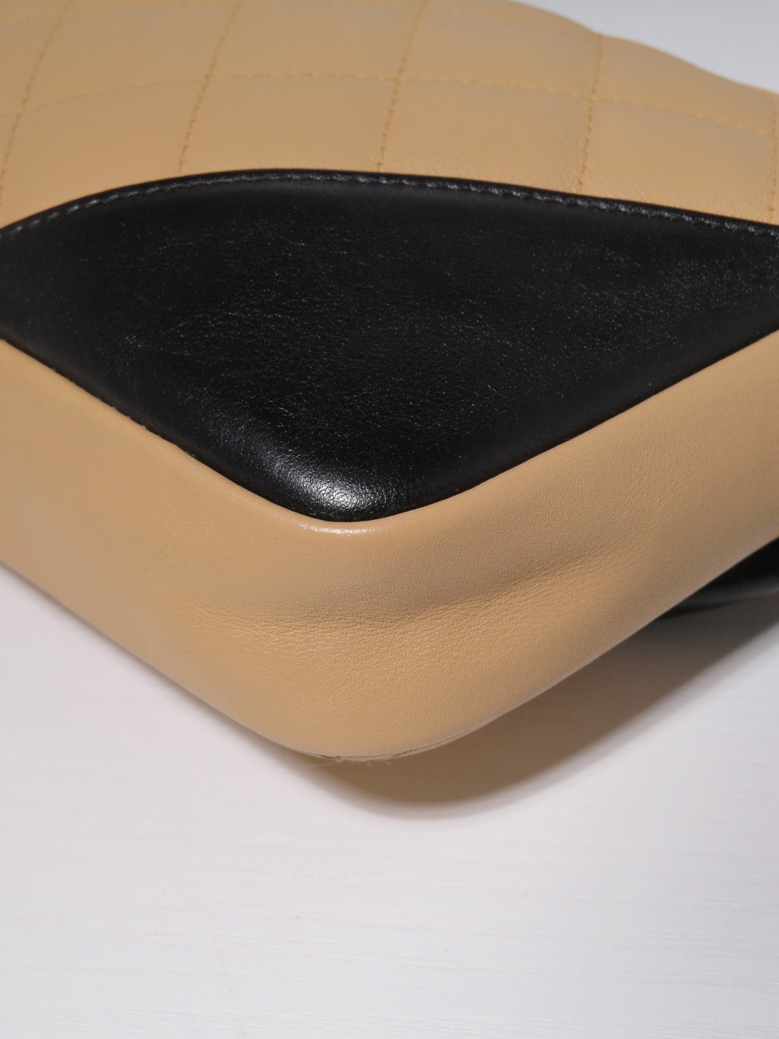Chanel Cambon Shoulder Bag - Beige & Black image 9