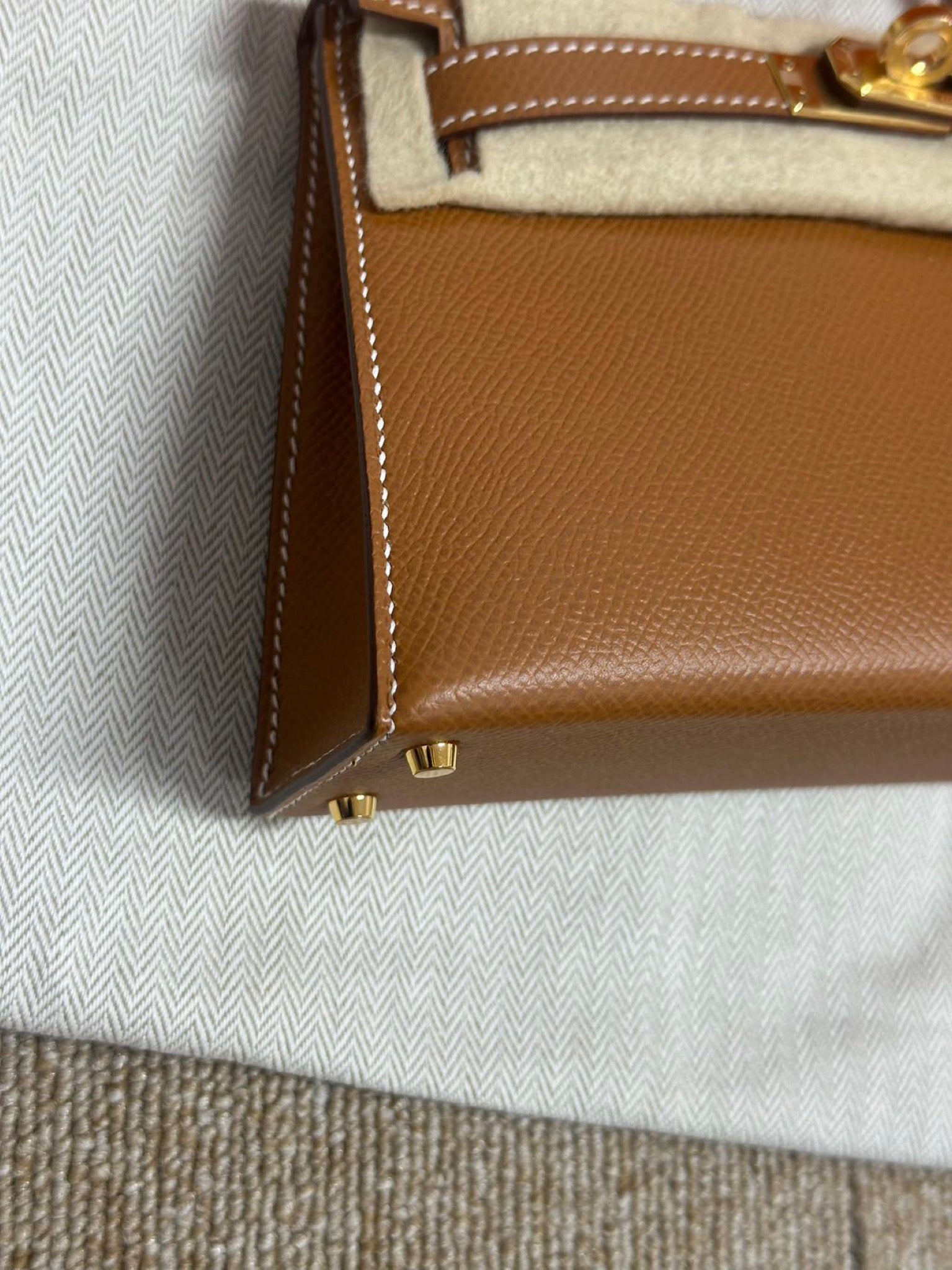 Hermès Mini Kelly Gold GHW Stamp C image 9