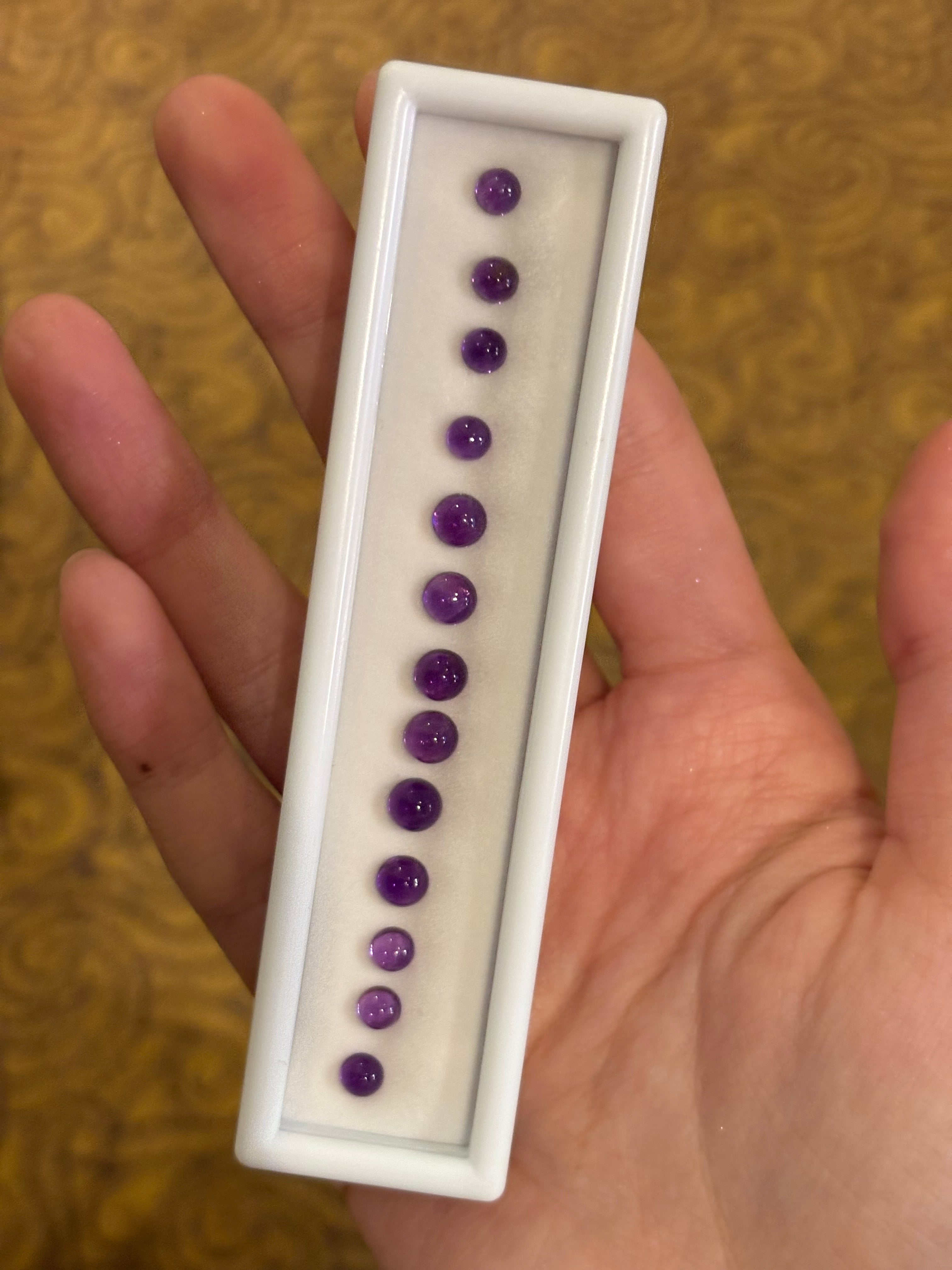 6.00ct Amethyst Cabochon Set (13 pcs) DXBCS4801