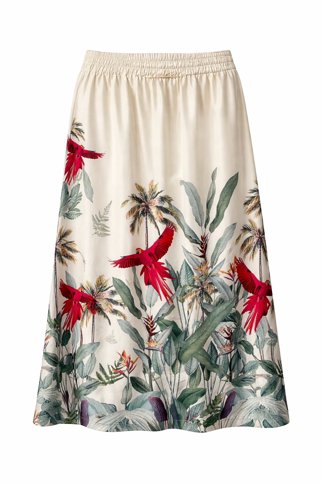 Skirt Arty Parrots off white MCL00294