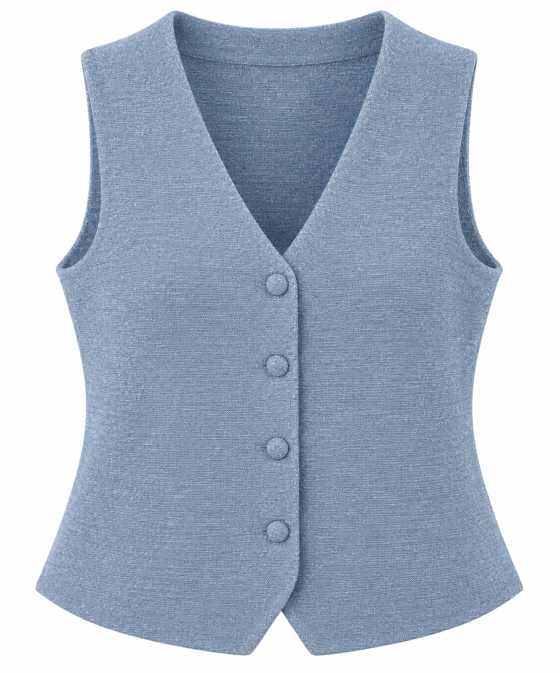 WAISTCOAT KNITWEAR SHIMMERY BLUE MCL13253