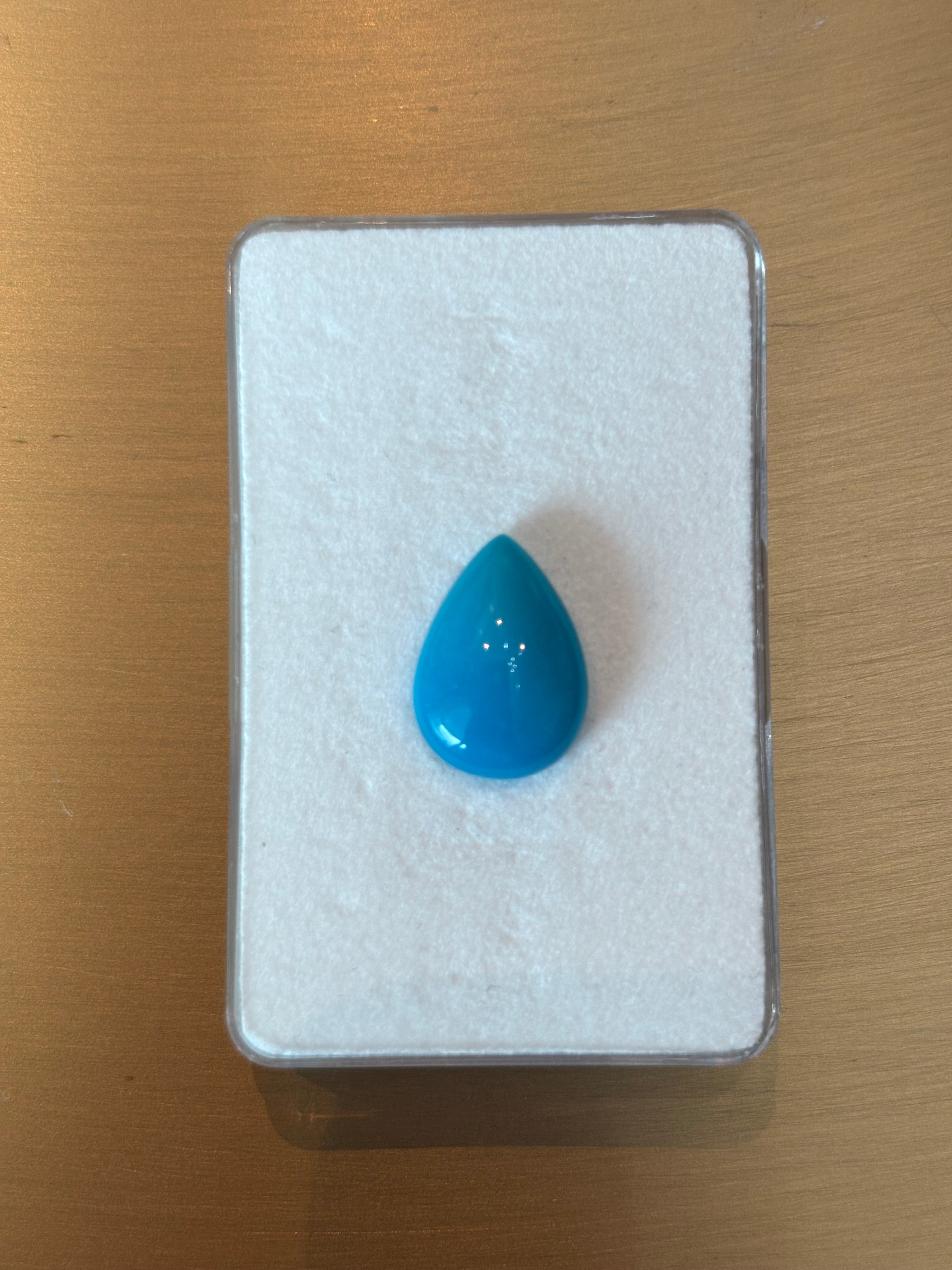 6.10ct Sleeping Beauty Arizona Turquoise Pear* THAIC0034