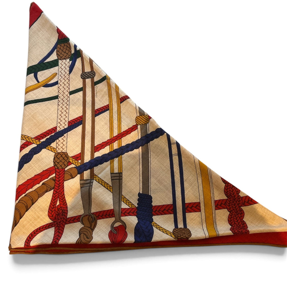 29. Hermes 140cm Cashmere/ Silk Large Triangle Scarf - in Box