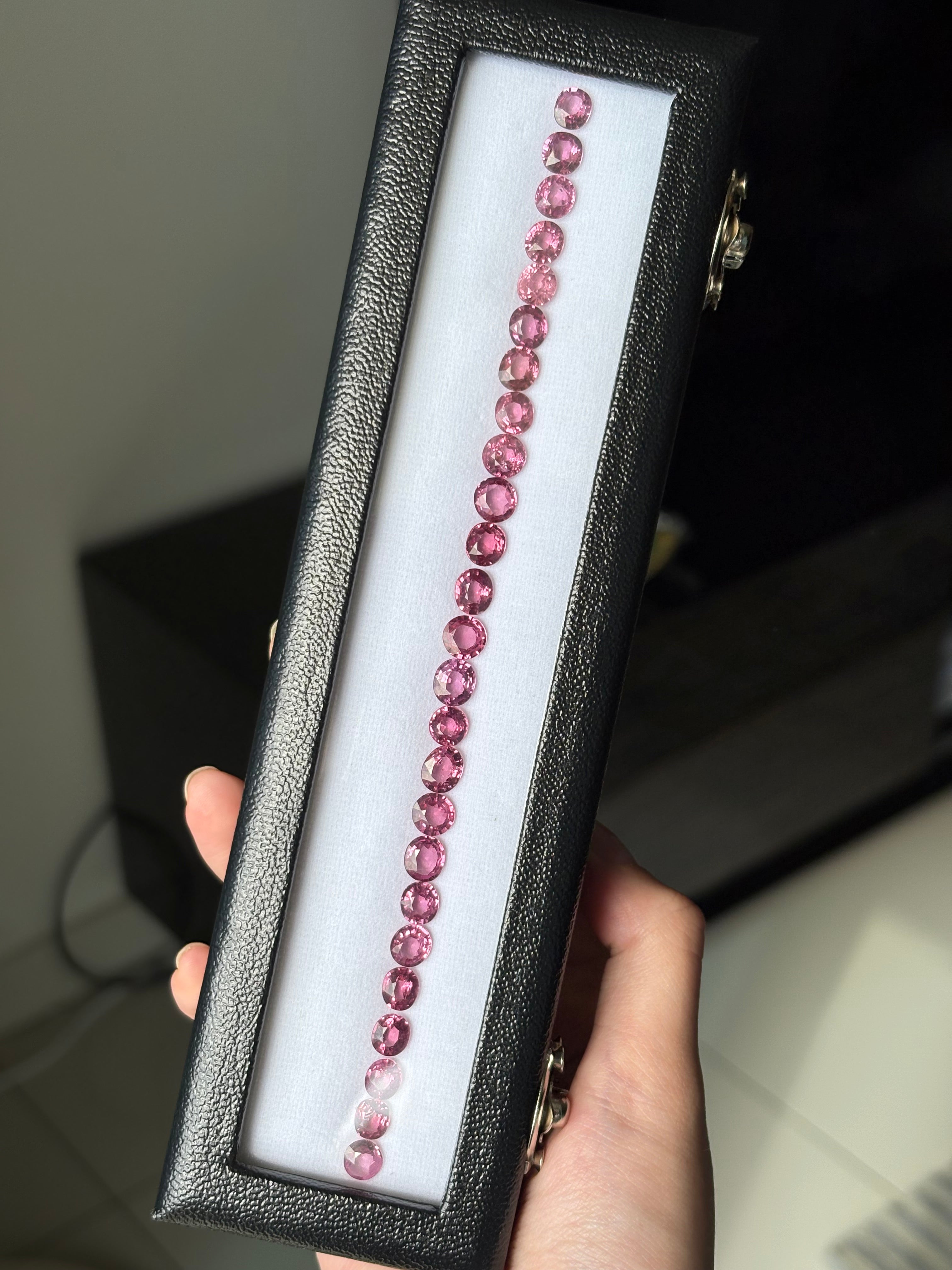 33.50ct Pink Malaya Garnet Set DXBCS2596