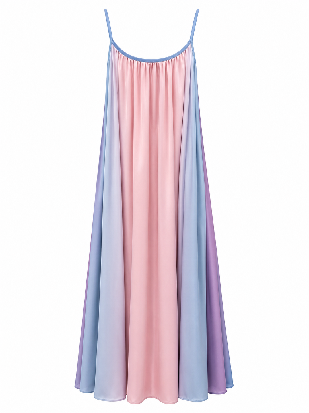 STRAP SILK DRESS GRADIENT MCL12254