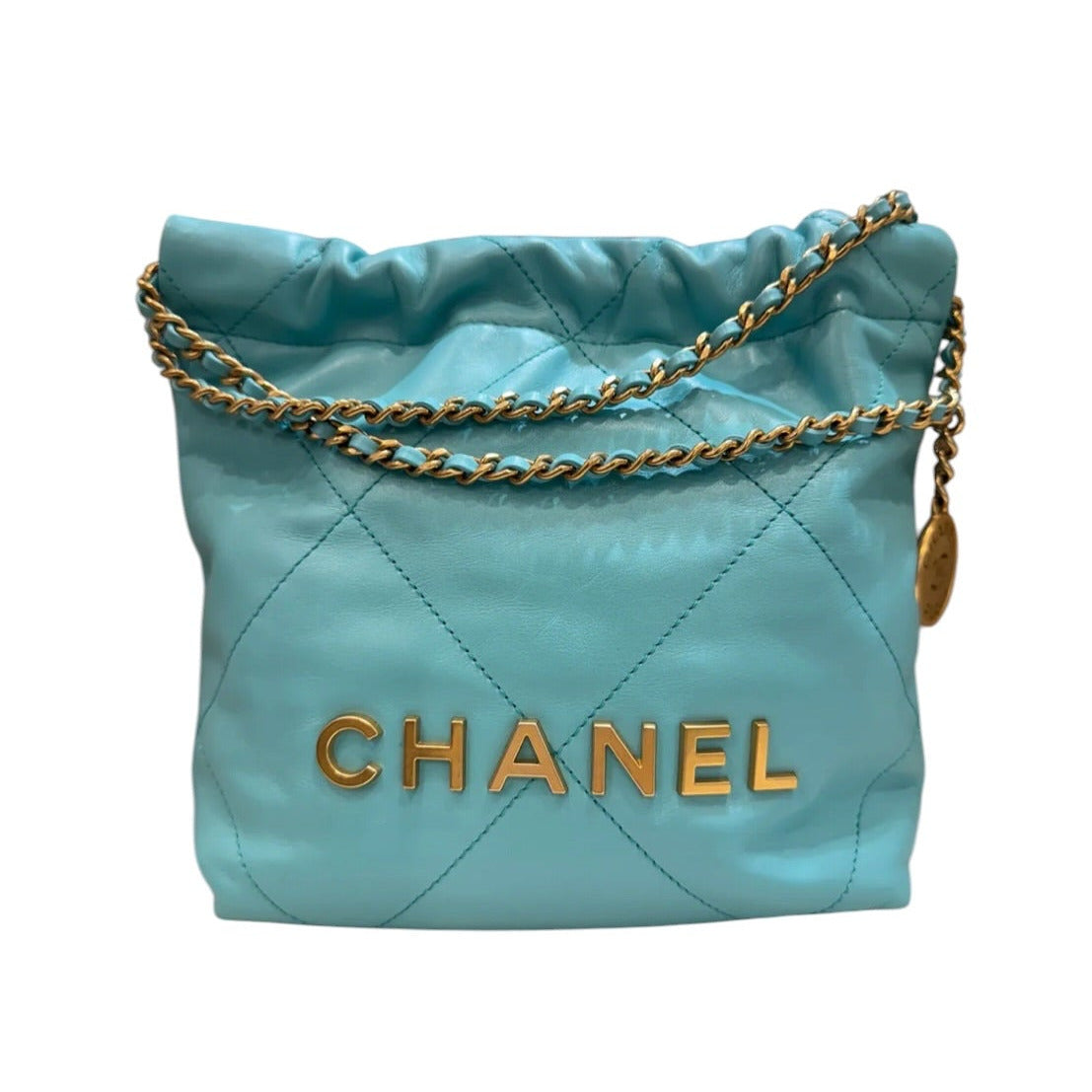 Chanel Turquoise Mini 22 Bag with GHW