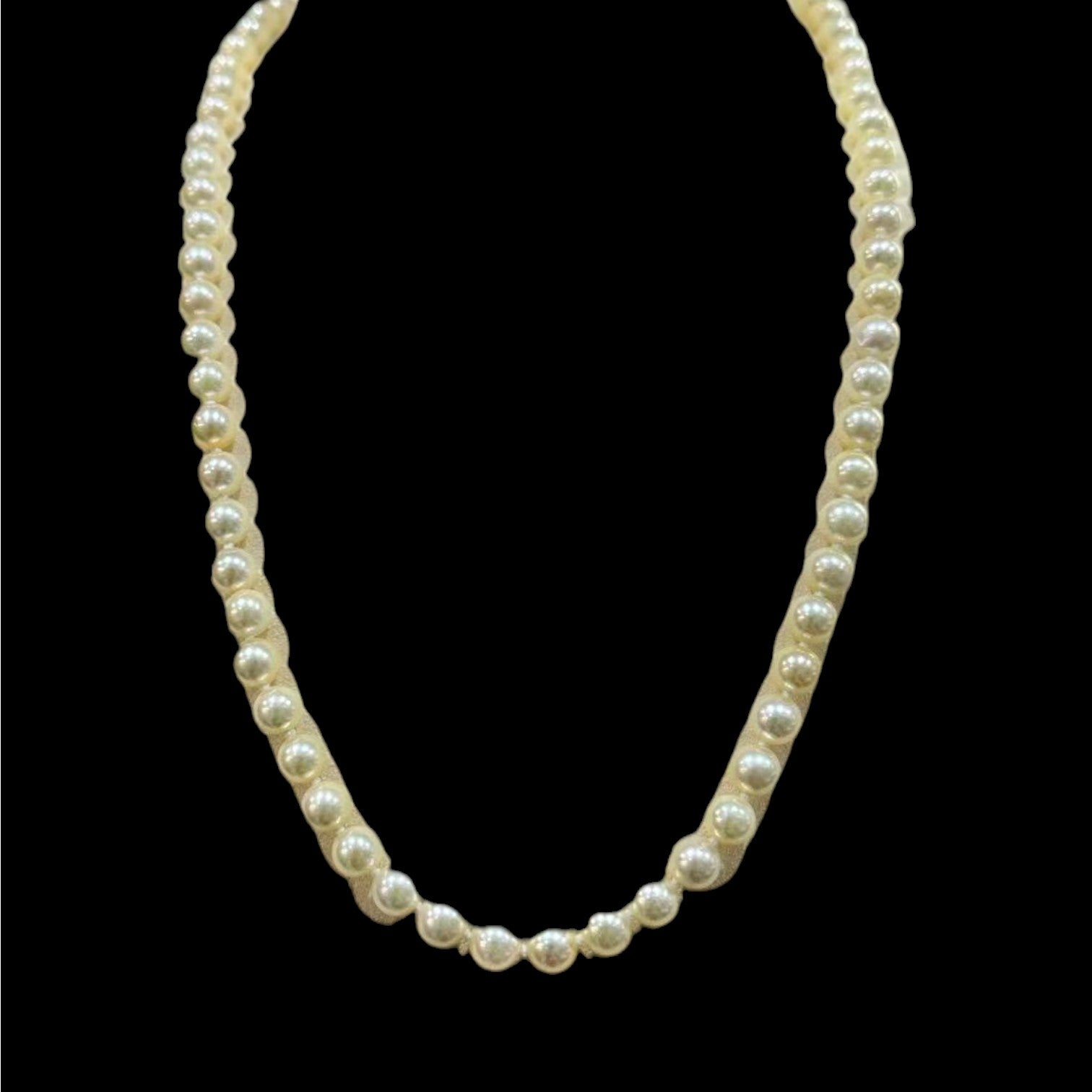 Champagne Gold Akoya Pearl 5-6mm Necklace