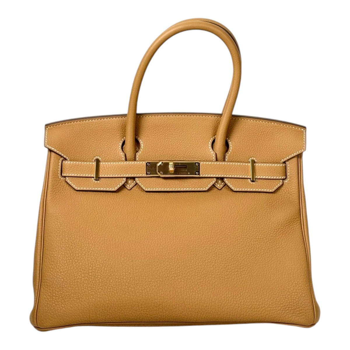 Hermes Birkin 30cm Bag in Togo Sand with GHW - Full Set - W Stamp