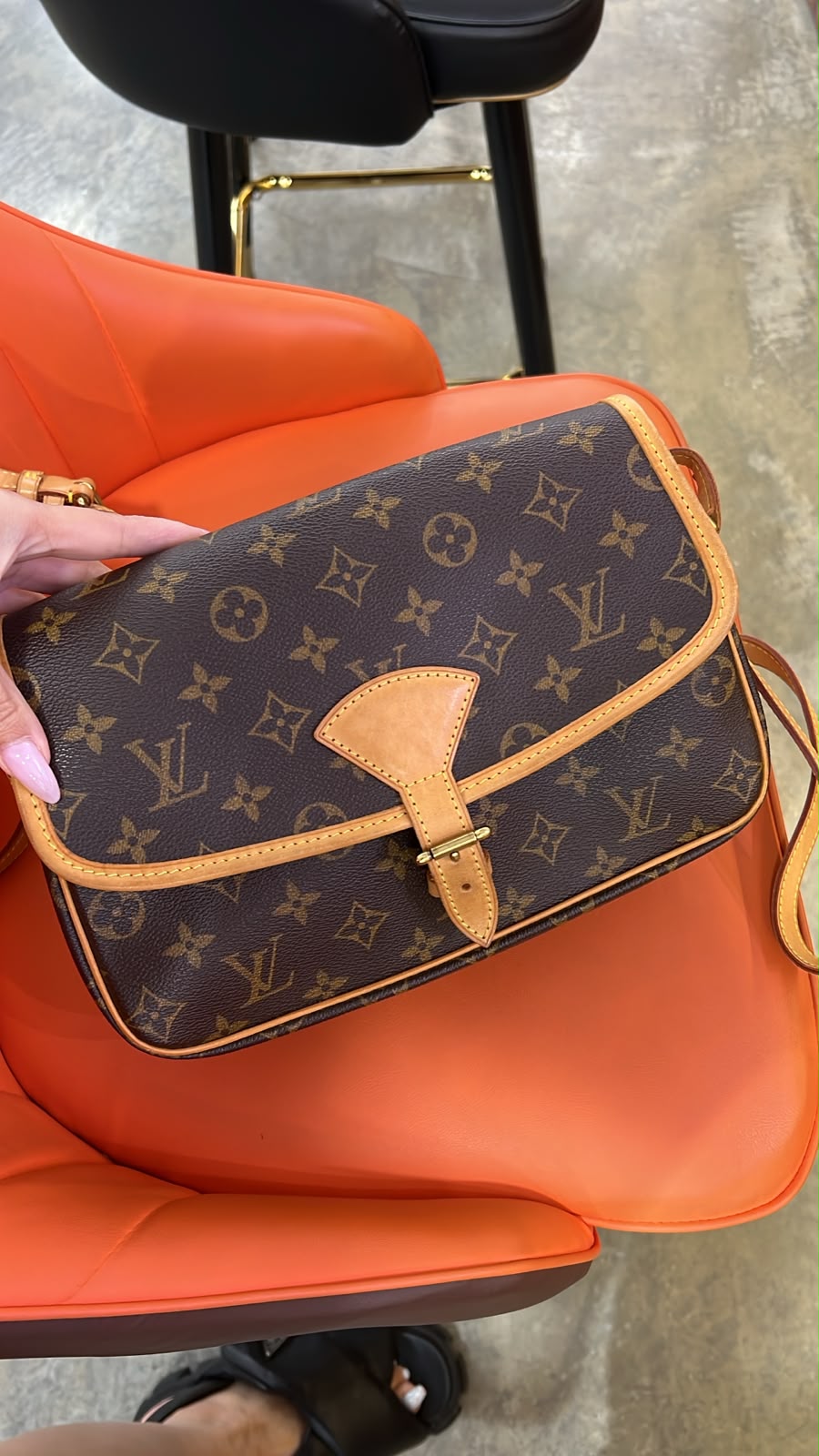 Brown Monogram Canvas Shoulder bag in GHW SYC2011