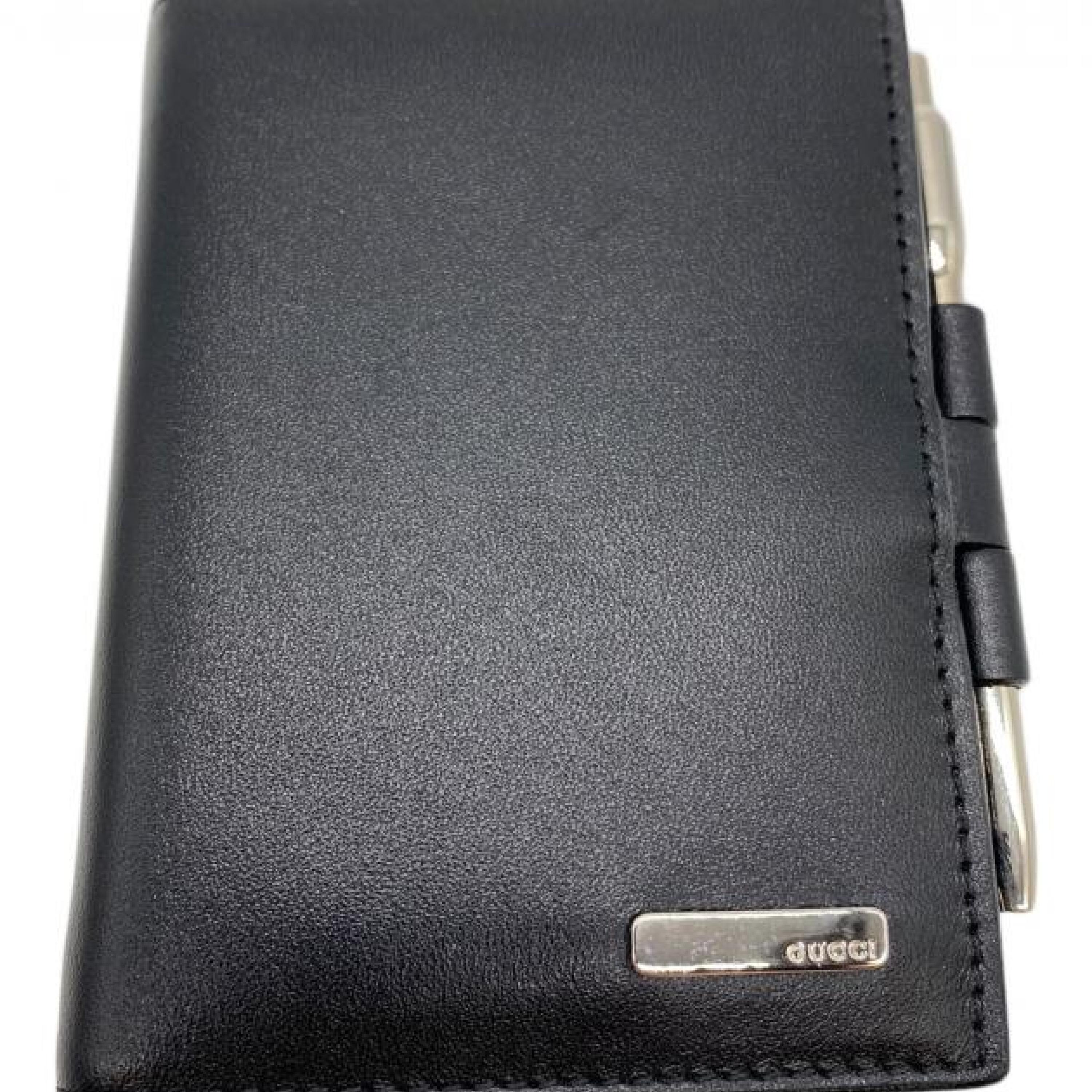 Gucci Black Leather Agenda Cover C335628