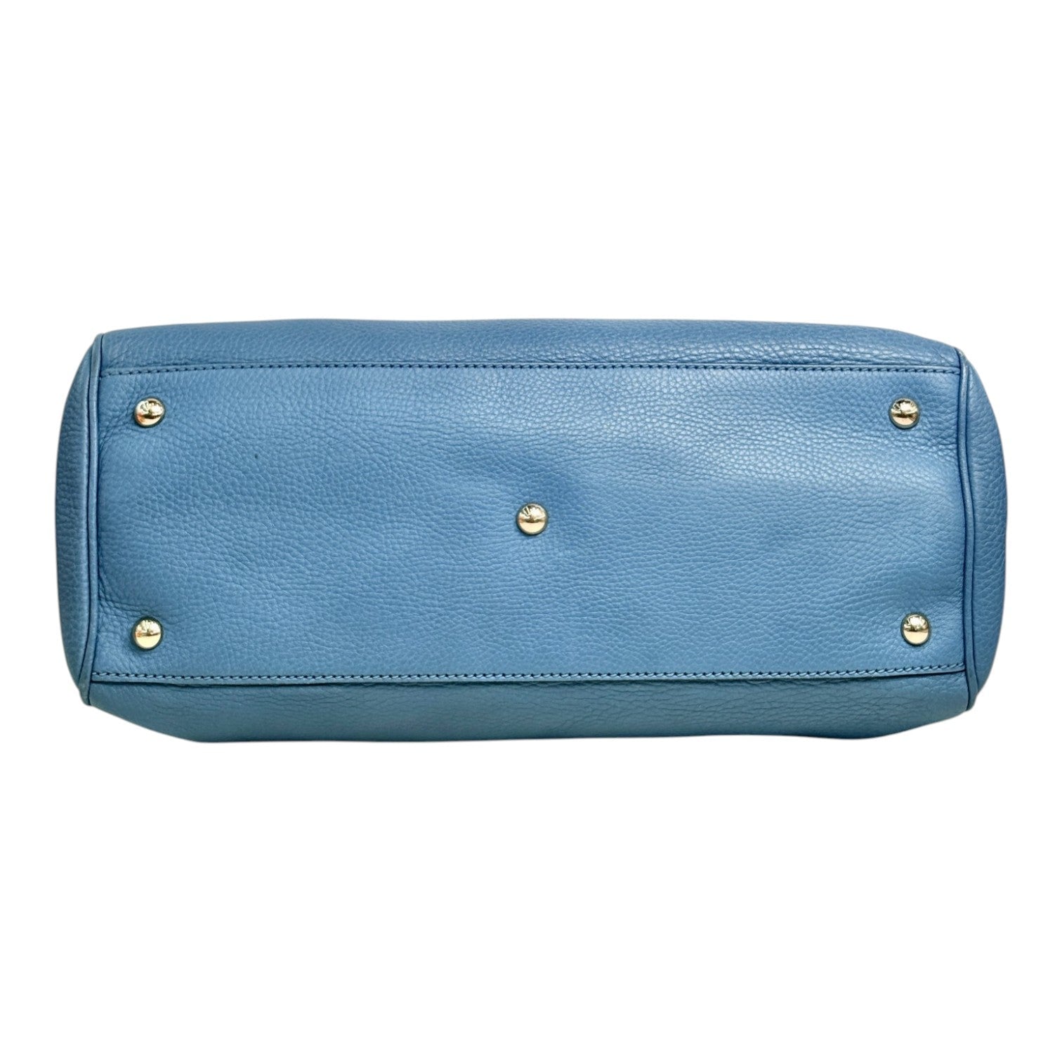 Gucci Bamboo Shopper Blue Tote Bag