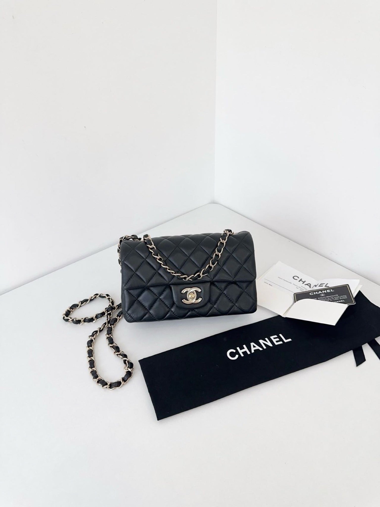 Chanel Classic Flap Mini Rectangular - Black image 10