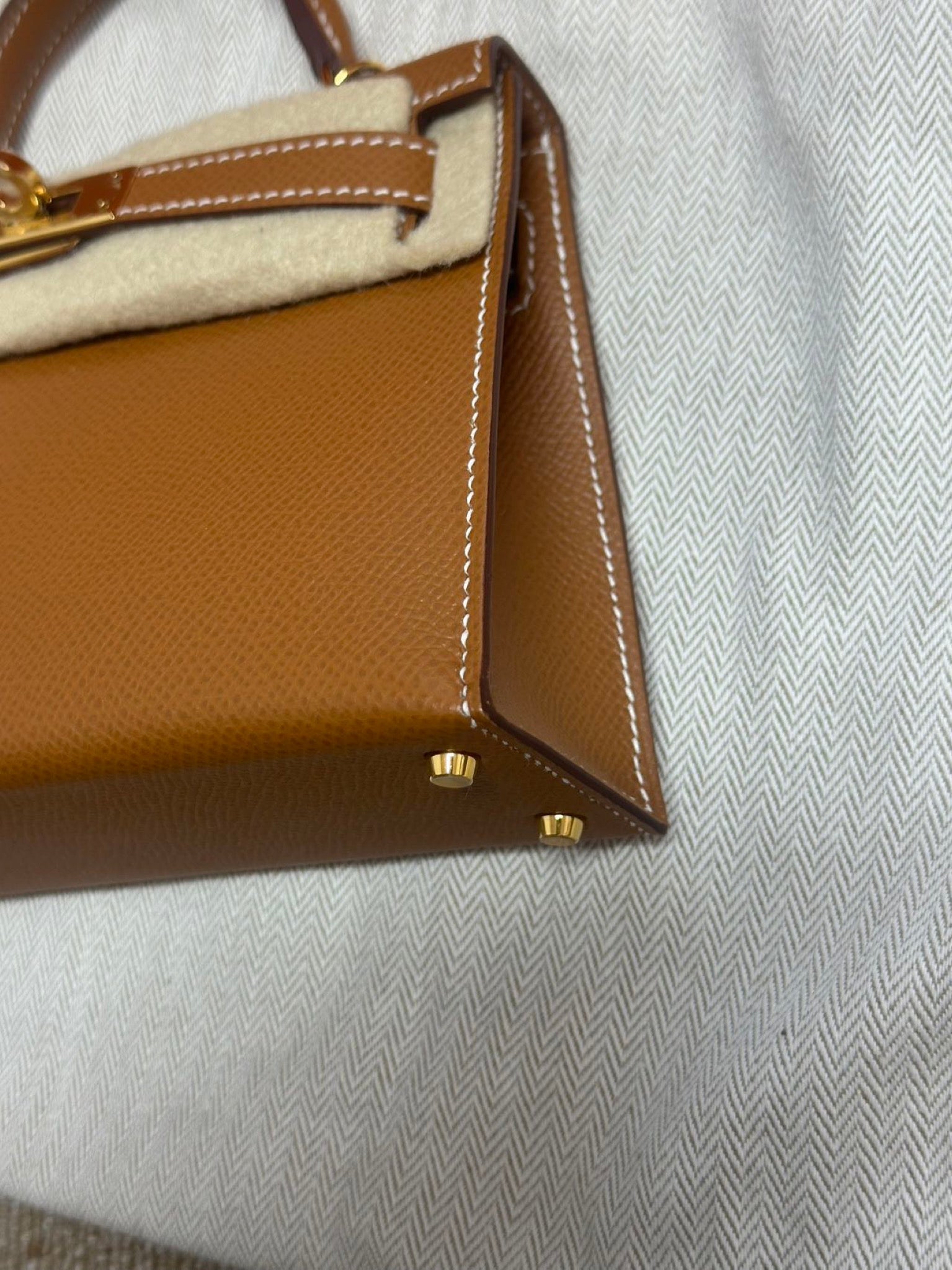 Hermès Mini Kelly Gold GHW Stamp C image 10