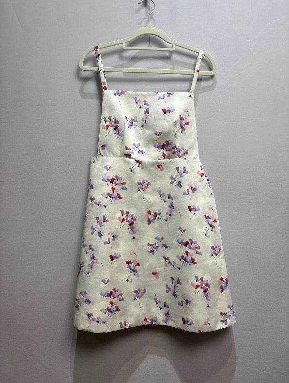 PRADA Floral Print A-line Sleeveless Dress, Size 40 SYCC2142