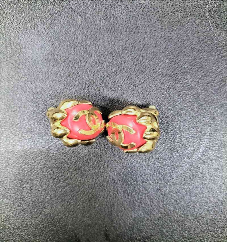 CHANEL Red Clip-on Earrings LZ511806