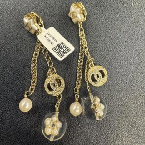 CHANEL Snow Tassel Star Earrings NL607070