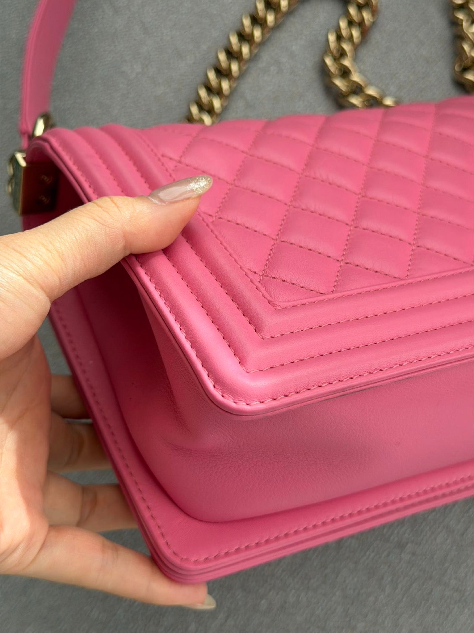 Chanel Boy Flap Bag Pink image 11