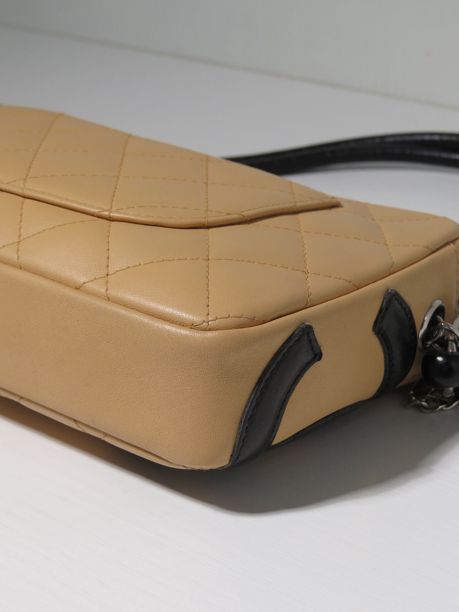 Chanel Cambon Shoulder Bag - Beige & Black image 11