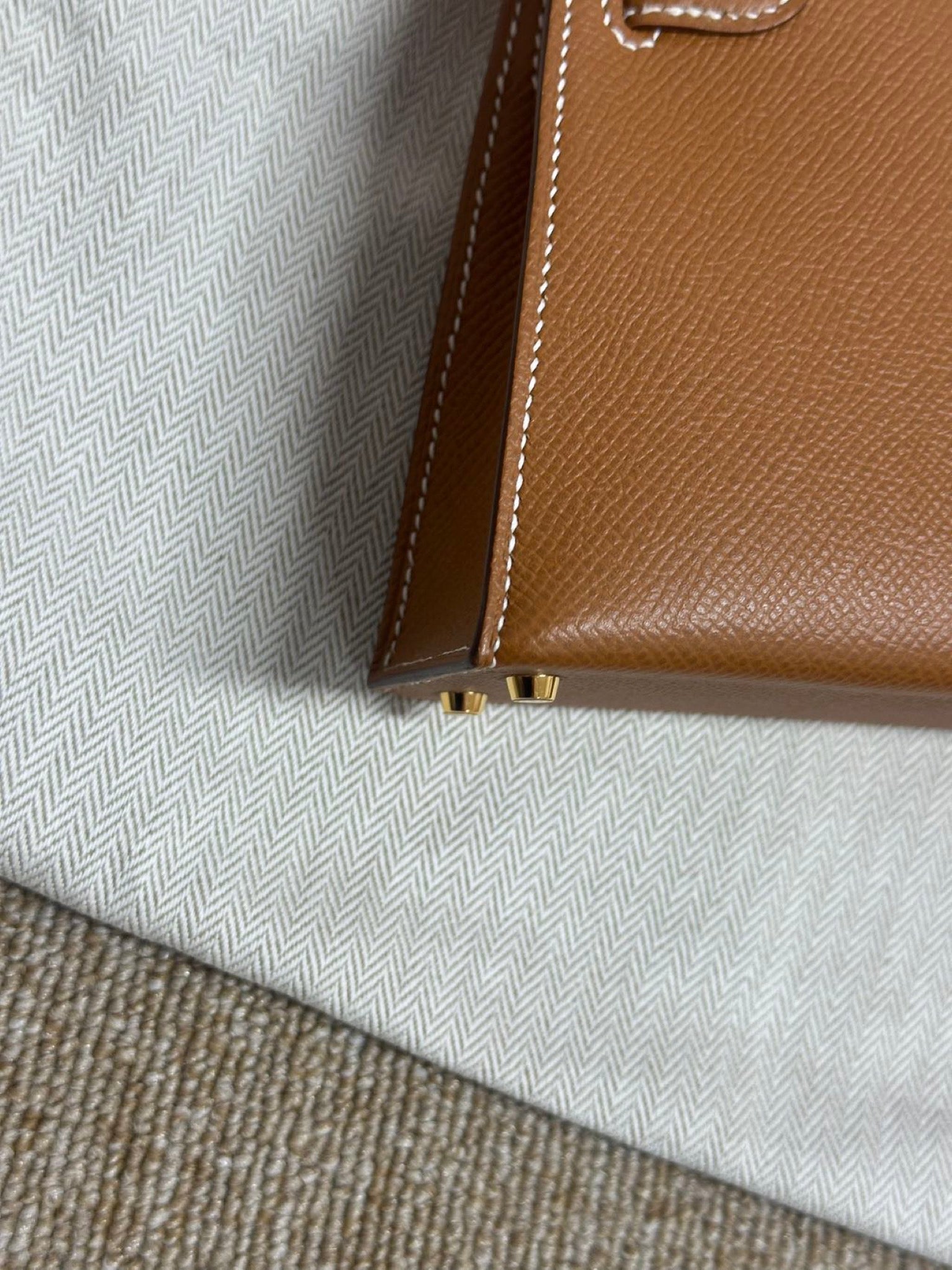 Hermès Mini Kelly Gold GHW Stamp C image 11