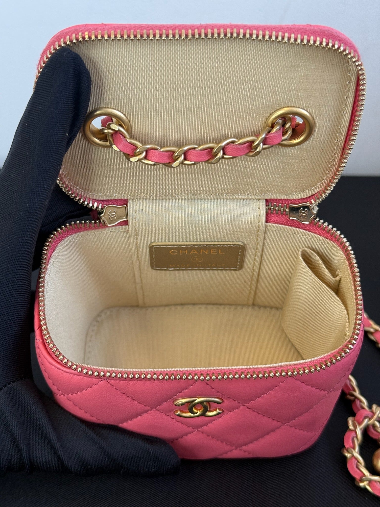 Chanel Vanity Box Bag Pink image 11