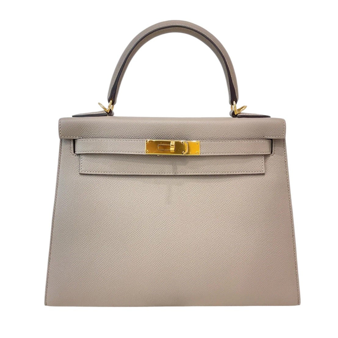 Hermès Kelly 28 Sellier in Epsom M8 Gris Asphalte with GHW