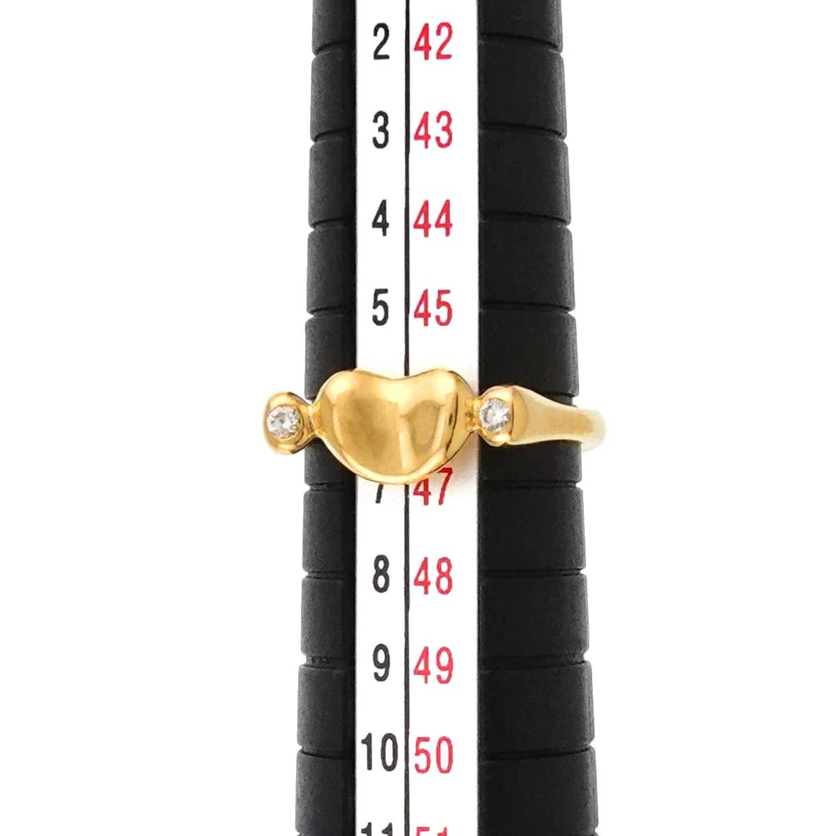 TIFFANY Co. Bean Diamond Ring 18K Yellow Gold 750 Size4(US) 902972314