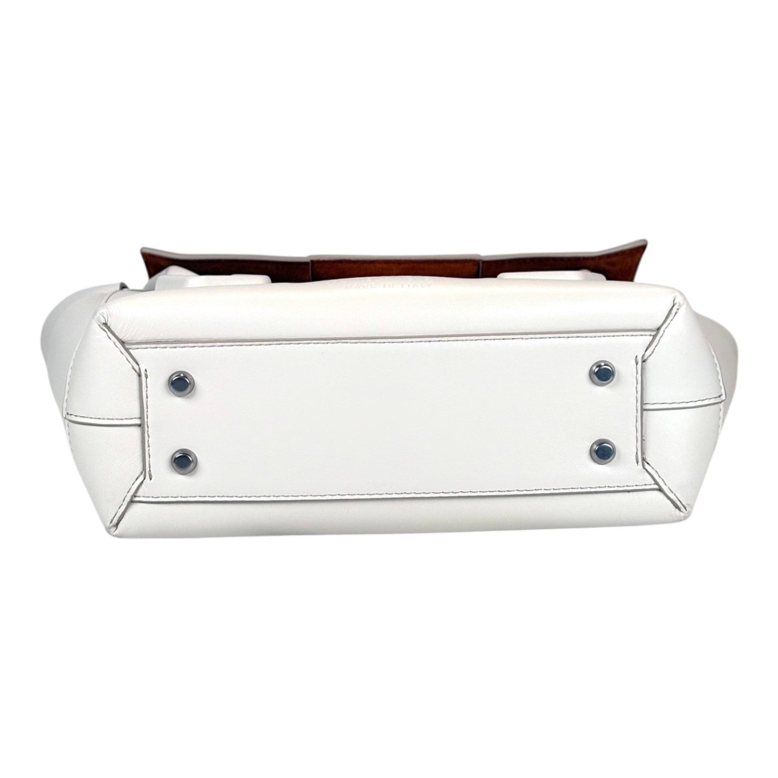 Bottega Veneta Arco Small White Bag - Full Set