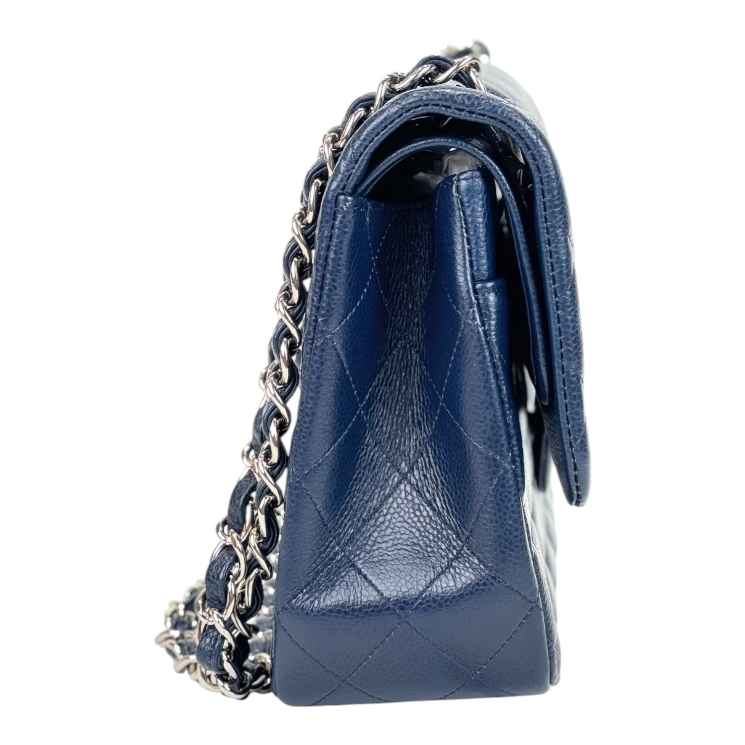 Chanel Classic Flap Jumbo Caviar Navy Bag