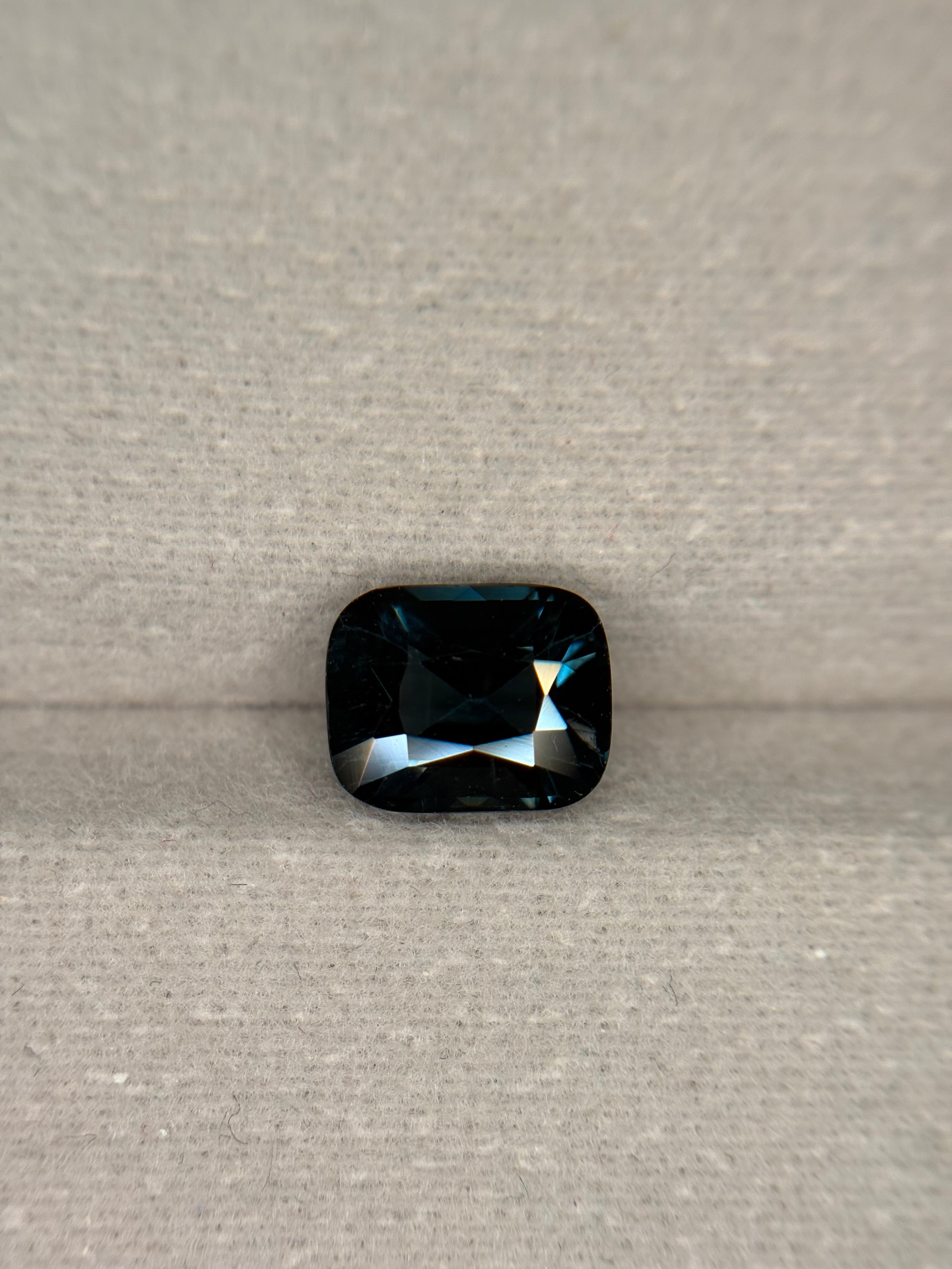 1.75ct Peacock Blue Spinel Cushion DXBCS1485