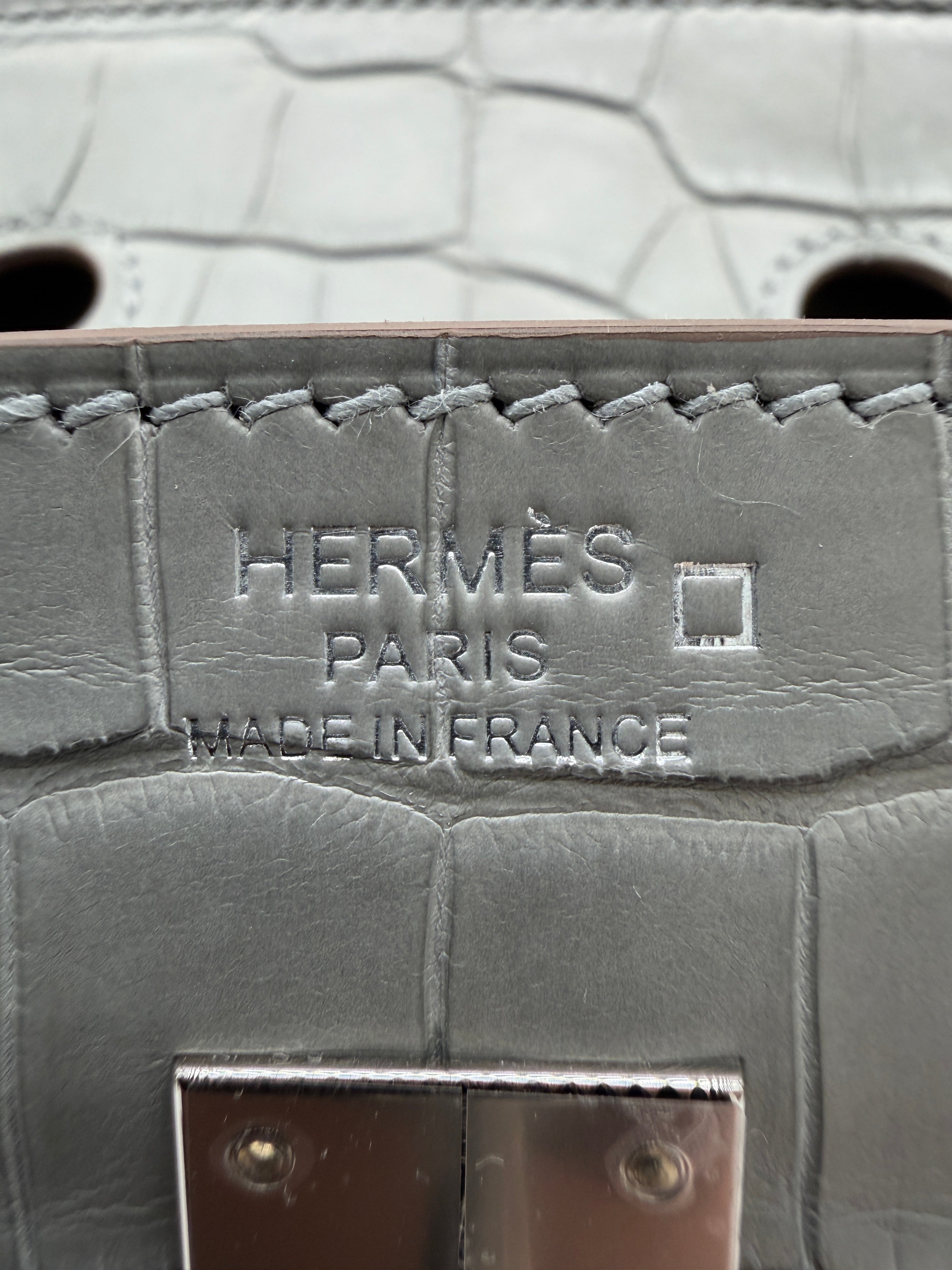 Hermès Birkin 25 Gris Perle Matt Alligator Palladium Hardware