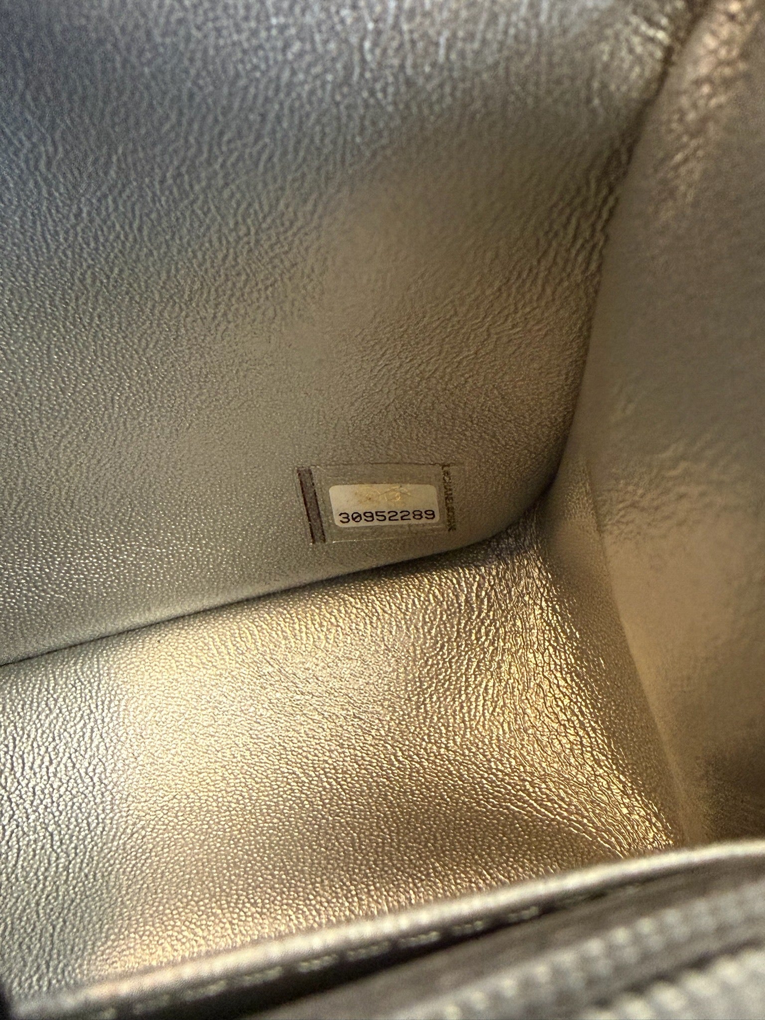 Chanel Mini Top Handle Flap Bag - Silver image 12