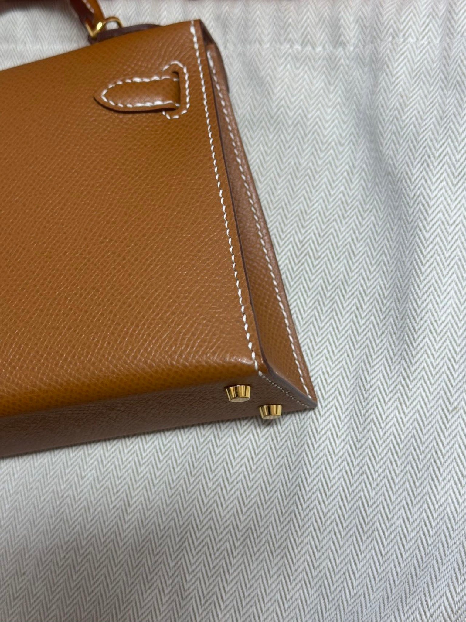 Hermès Mini Kelly Gold GHW Stamp C image 12