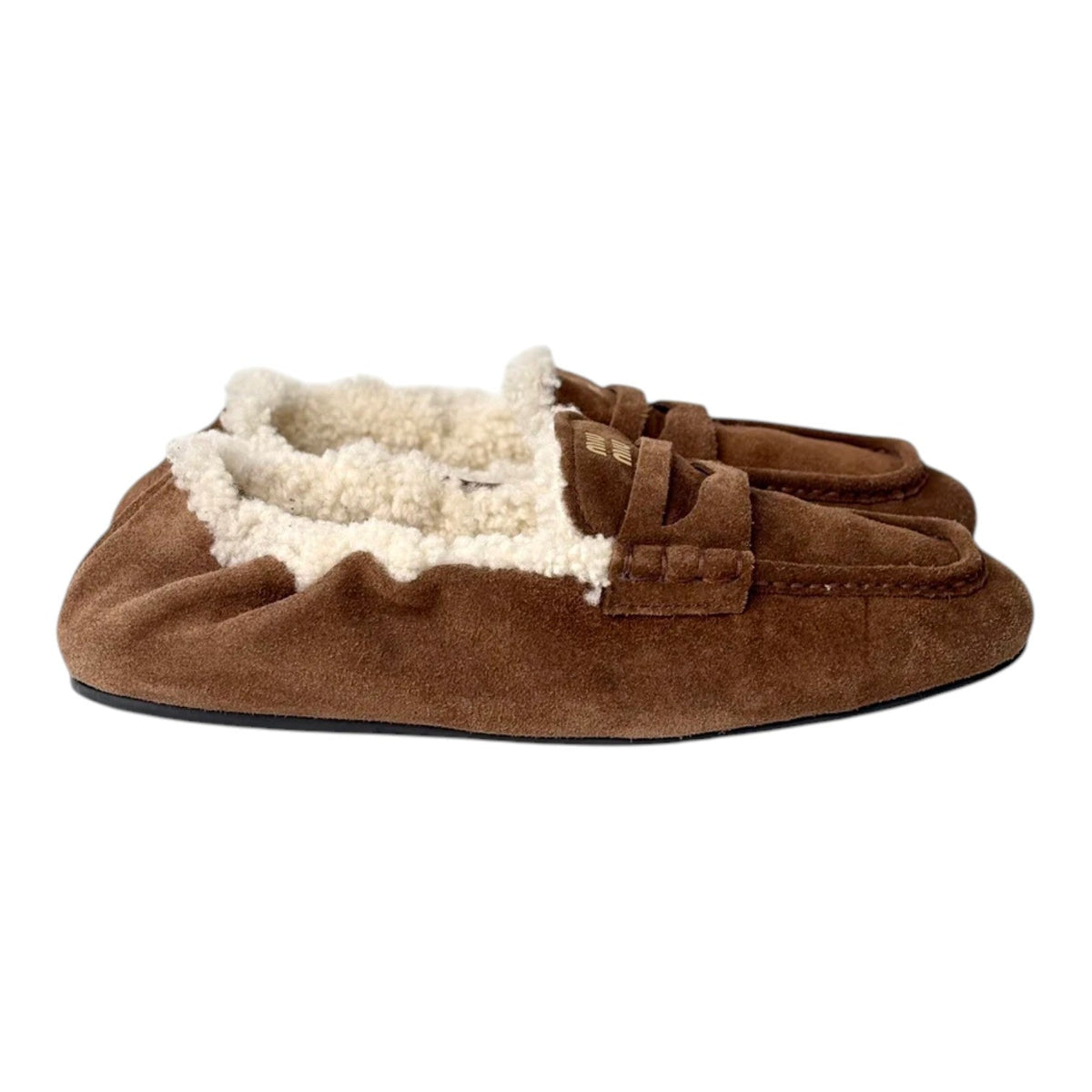 Miu Miu Suede Loafer Shoes - Size 39
