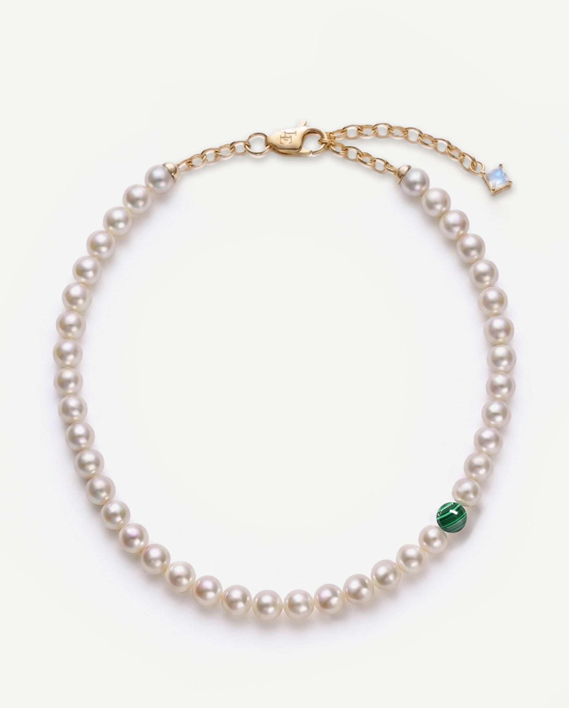 Caesura Pearl Malachite Necklace