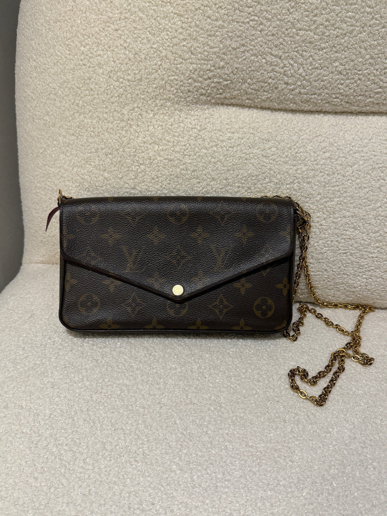 Louis Vuitton Pochette Felicie Monogram - Fuchsia