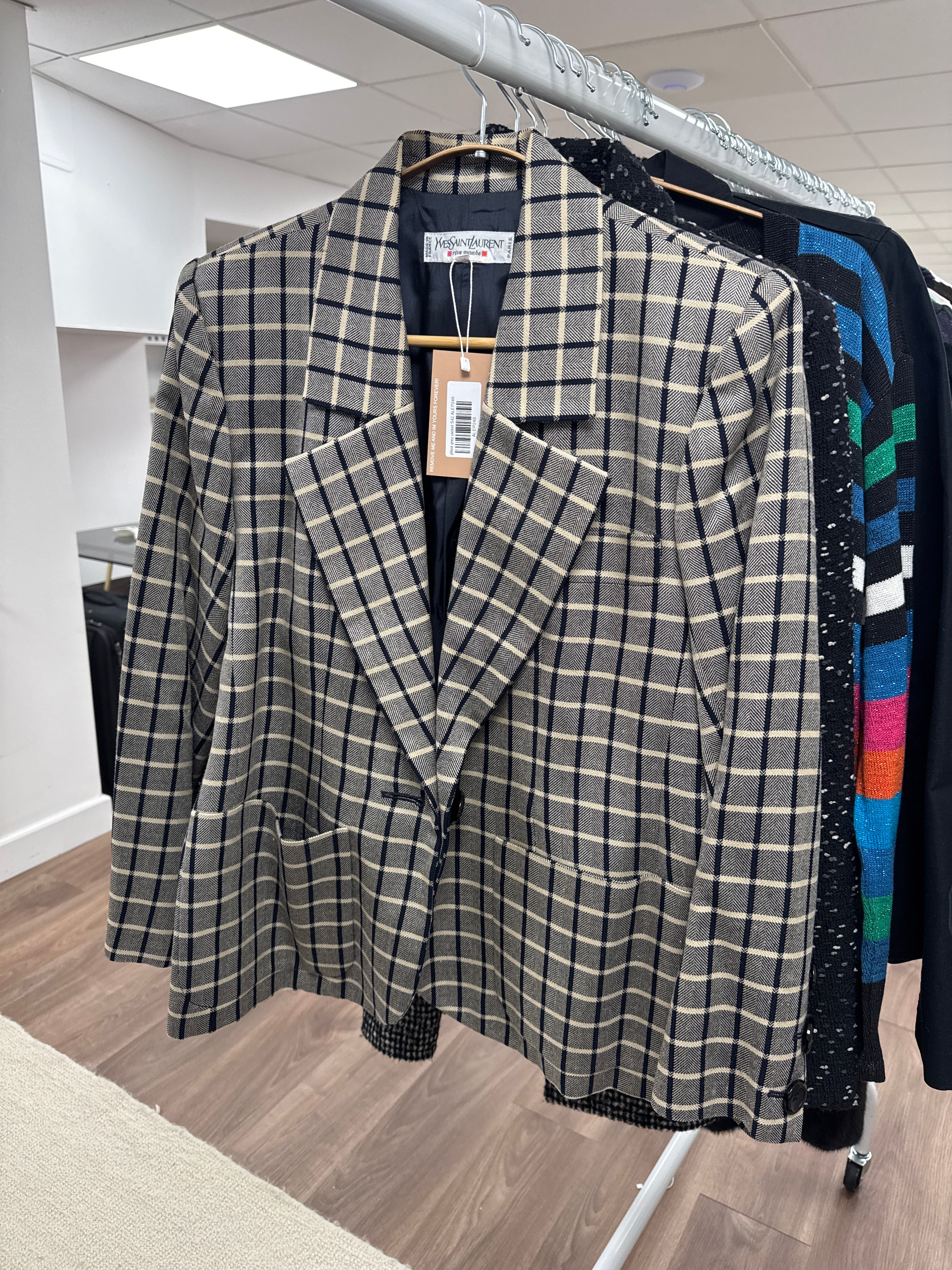 plaid grey jacket S42 ALEP248