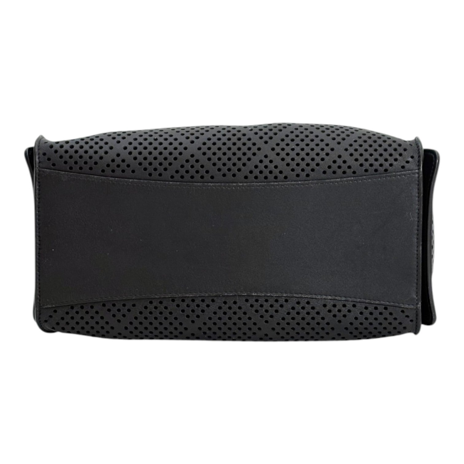 Chanel 25 Black Perforated Small Leather Bag