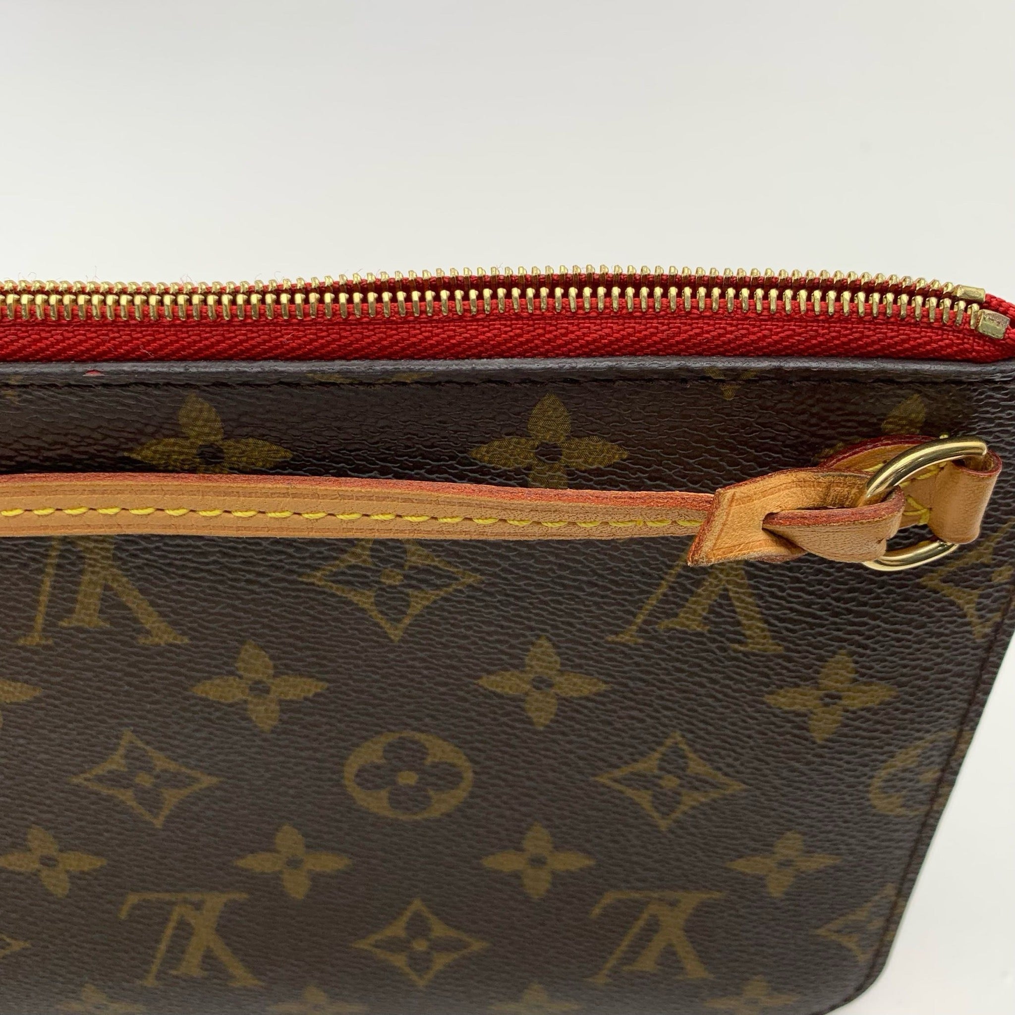 Louis Vuitton Neverfull MM Monogram Red Interior Tote Bag image 13