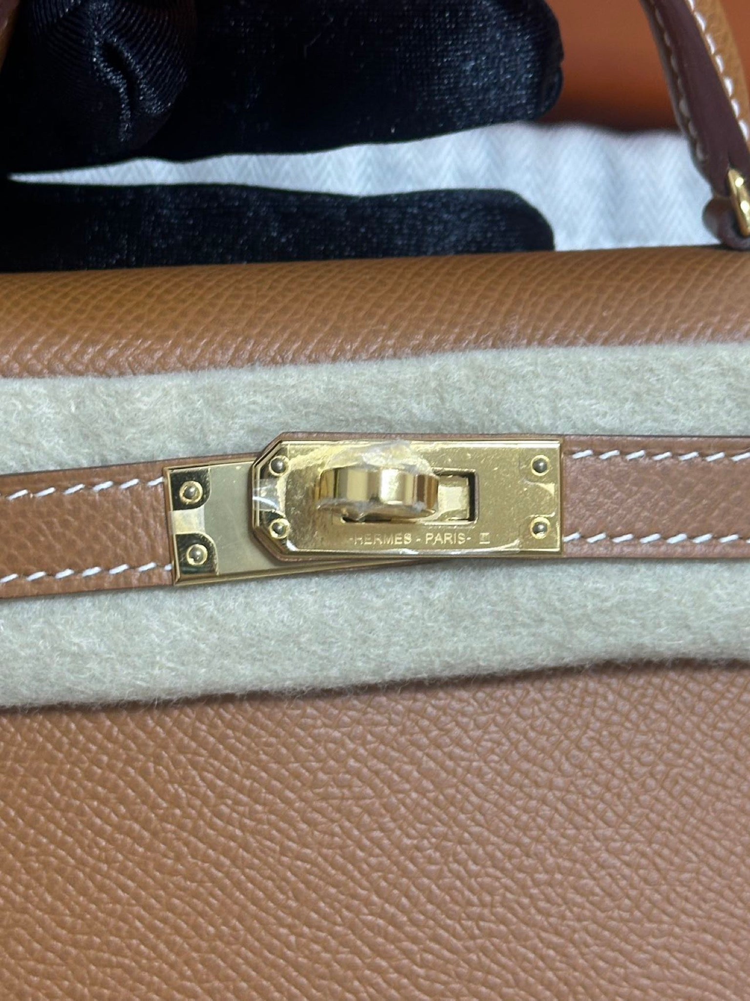 Hermès Mini Kelly Gold GHW Stamp C image 13
