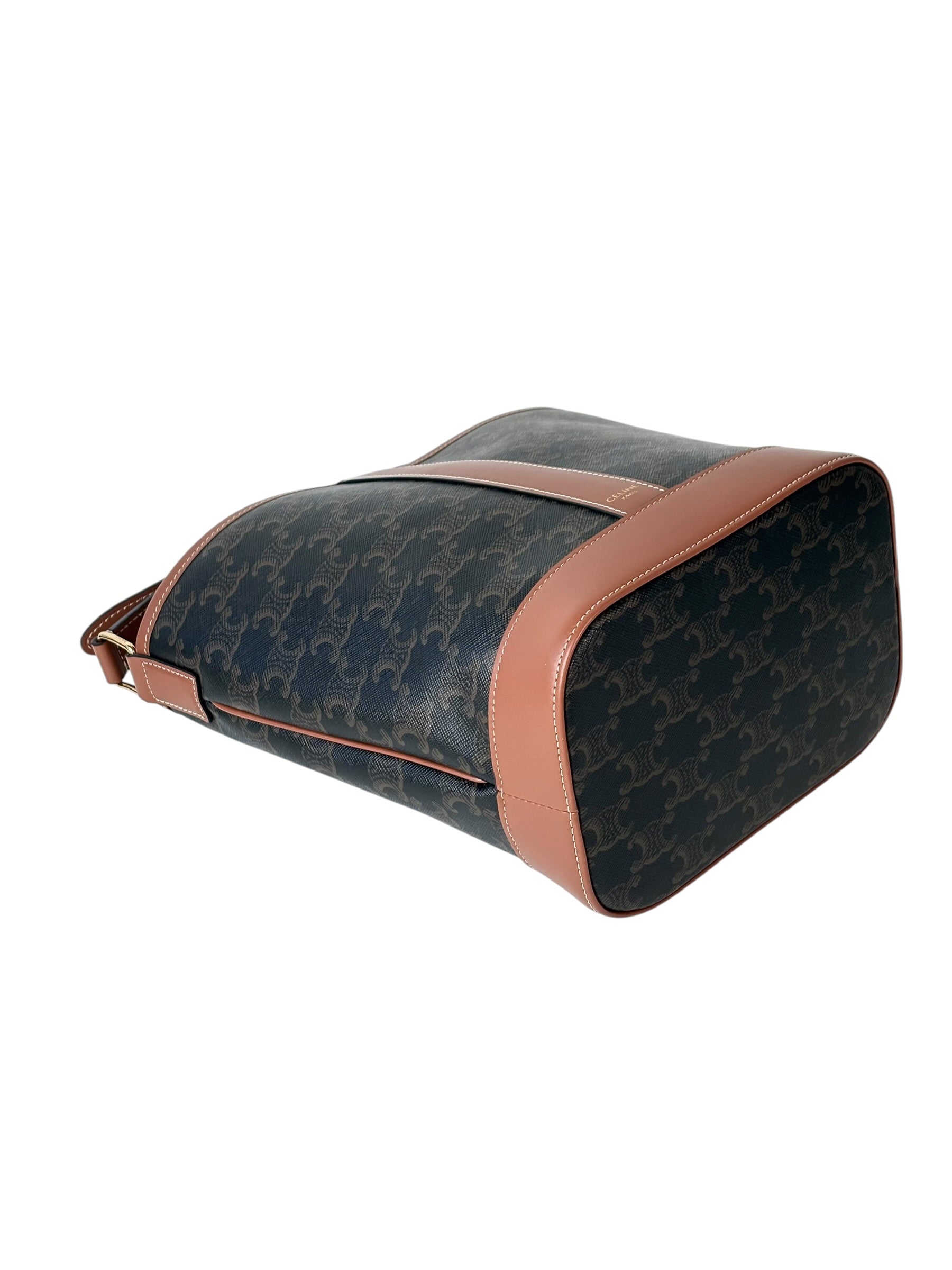 Celine Small Bucket Triomphe Canvas Bag