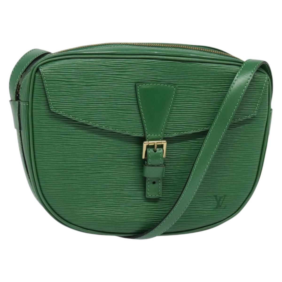 LOUIS VUITTON Epi Jeune Fille MM Shoulder Bag Green M52154 LV Auth 132936 132936